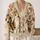 Calico Kittens, Flowers And Yarn For Cozy Autumn Days, A Gift For Cat Lovers Everywhere All-over Print Knitted Cardigan - 2