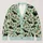 Mint Green Bats And Holly For Cozy Halloween Nights And Wintertime Layering For Women All-over Print Knitted Cardigan - 1