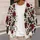 Black Ravens and Burgundy Roses for Romantic Everyday Style and Nature Lovers All-over Print Knitted Cardigan - 5
