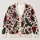Black Ravens and Burgundy Roses for Romantic Everyday Style and Nature Lovers All-over Print Knitted Cardigan - 1