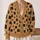 Black Cat Faces And Paw Prints For Cozy Everyday Autumn Layering All-over Print Knitted Cardigan - 2