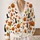 Halloween Pumpkins, Black Cat and Bats for Cozy Autumn Layering for Women All-over Print Knitted Cardigan - 2