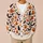 Pumpkin Bat and Maple Leaf Halloween Style for Cozy Autumn Days and Fall Celebrations All-over Print Knitted Cardigan - 6