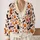 Pumpkin Bat and Maple Leaf Halloween Style for Cozy Autumn Days and Fall Celebrations All-over Print Knitted Cardigan - 2