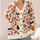 Pumpkin Bat and Maple Leaf Halloween Style for Cozy Autumn Days and Fall Celebrations All-over Print Knitted Cardigan - 4