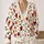 Halloween Cats, Ghosts and Pumpkins for Spooky Autumn Celebrations All-over Print Knitted Cardigan - 2