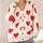 Red Heart And Colorful Fleck Motifs For Sweet Everyday Layering And Valentine Cheer All-over Print Knitted Cardigan - 4