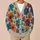 Colorful Folk Floral Blooms for Everyday Layering and Casual Style All-over Print Knitted Cardigan - 6