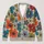 Colorful Folk Floral Blooms for Everyday Layering and Casual Style All-over Print Knitted Cardigan - 1