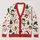 Santa Snowman Christmas Icons for Festive Holiday Parties and Cozy December Days for Women All-over Print Knitted Cardigan - 1