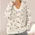 Blush Wildflower Ladybugs for Sweet Autumn Layering and Everyday Cottagecore Style All-over Print Knitted Cardigan - 4