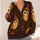 Witch Hat Owls and Jack-O’-Lanterns for Cozy Halloween Nights and Autumn Outings All-over Print Knitted Cardigan - 4