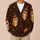 Witch Hat Owls and Jack-O’-Lanterns for Cozy Halloween Nights and Autumn Outings All-over Print Knitted Cardigan - 6