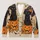 Witch Hat Black Cats and Jack-o'-Lanterns for Cozy Halloween Nights and Autumn Outings All-over Print Knitted Cardigan - 1
