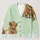 Watercolor Highland Cow Pair With Plaid Scarves For Cozy Countryside Everyday Style All-over Print Knitted Cardigan - 1