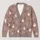 Halloween Ghosts, Spiderwebs And Ladybugs For Cozy Autumn Nights And Festive Layering All-over Print Knitted Cardigan - 1