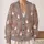 Halloween Ghosts, Spiderwebs And Ladybugs For Cozy Autumn Nights And Festive Layering All-over Print Knitted Cardigan - 2