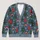 Red Green Evergreen Trees and Rainbows for Cozy Holiday Layering, Women's Winter Style All-over Print Knitted Cardigan - 1