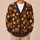 Ghosts Pumpkins Bats And Maple Leaves For A Cozy Halloween Season All-over Print Knitted Cardigan - 6