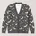 White Bats And Starry Skies For Halloween Night Out And Everyday Autumn Layering All-over Print Knitted Cardigan - 1