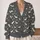 White Bats And Starry Skies For Halloween Night Out And Everyday Autumn Layering All-over Print Knitted Cardigan - 2