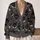 Black Cat Witch Hats and Stars for Cozy Autumn Nights and Everyday Layering Style All-over Print Knitted Cardigan - 2