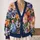 Watercolor Garden Blooms for Festive Carnival Celebrations and Everyday Colorful Style All-over Print Knitted Cardigan - 2