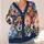 Watercolor Garden Blooms for Festive Carnival Celebrations and Everyday Colorful Style All-over Print Knitted Cardigan - 4