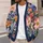 Watercolor Garden Blooms for Festive Carnival Celebrations and Everyday Colorful Style All-over Print Knitted Cardigan - 5