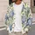 Blue Hydrangea And Ferns For Cozy Everyday Layering And Fall Outings All-over Print Knitted Cardigan - 5
