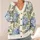 Blue Hydrangea And Ferns For Cozy Everyday Layering And Fall Outings All-over Print Knitted Cardigan - 4