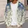 Blue and Ivory Daisy Meadow for Relaxed Fall Layering and Everyday Wear for Her All-over Print Knitted Cardigan - 5