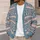 Pastel Fair Isle Geometric Stripes for Spring Outings and Everyday Layering All-over Print Knitted Cardigan - 5