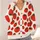 Bold Red Tomato Motif for Cozy Everyday Layering and Autumn Outings All-over Print Knitted Cardigan - 4