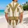Ivory Gold Royal Court Regalia for Halloween Costume Parties and Family Celebrations Hawaiian Shirt - 2