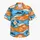 Orange And Ivory Dolphin Waves For Sunny Tropical Getaways And Beach Holidays Hawaiian Shirt - 7