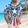 Patriotic Star And Stripe Motif For Summer Celebrations And Comic-Con Cosplay Fans Hawaiian Shirt - 6
