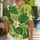 Tropical Foliage And Tiki Face Style For Island Getaways And Costume Parties Hawaiian Shirt - 1