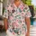 Pink-Haired Anime Girl and Blossoms for Playful Island Getaways and Cozy Days Hawaiian Shirt - 1