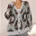 Gothic Cat Jester Cameos for Halloween Season and Everyday Dark Academia Style All-over Print Knitted Cardigan - 4