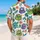 Whimsical Colorful Monster Faces for Festivals, Beach Getaways and Playful Parties Hawaiian Shirt - 2