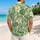 Emerald Frog Prince Foliage and Floral Motifs for Mardi Gras and Costume Celebrations Hawaiian Shirt - 2