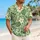 Emerald Frog Prince Foliage and Floral Motifs for Mardi Gras and Costume Celebrations Hawaiian Shirt - 6