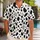 Dalmatian Spot Resort Style for Halloween Parties and Playful Island Getaways for Her Hawaiian Shirt - 1