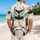 White Sci-Fi Trooper Helmet And Armor For Cosplay Fans On Tropical Island Getaways Hawaiian Shirt - 2