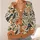 Orange Wildflower Birds for Autumn Nature Walks and Everyday Layering for Teens All-over Print Knitted Cardigan - 4