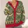 Two Frog Readers in Canoes for Cozy Winter Evenings and Teen Book Lovers Gift All-over Print Knitted Cardigan - 4