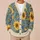 Watercolor Sunflower Meadow Blooms for Cozy Autumn Days and Casual Layering for Her All-over Print Knitted Cardigan - 6