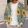 Watercolor Sunflower Meadow Blooms for Cozy Autumn Days and Casual Layering for Her All-over Print Knitted Cardigan - 5