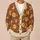 Vintage Yellow Daisy and Chrysanthemum Florals for Cozy Autumn Layering All-over Print Knitted Cardigan - 6